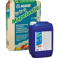 Двухкомпонентная гидроизоляция Mapei Mapelastic Liquid Admixture компонент В 8 кг
