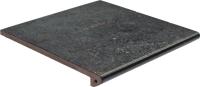 Ступень фронтальная Exagres Peldano Metalica Basalt 33x33 см