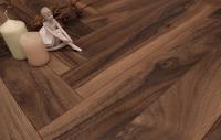 HDF Ламинат 10 мм Английская ёлка Floor Fort Walnut Tree Елочка 10/33 4V Орех Кембридж HC 606х101 мм
