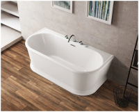 Ванна акриловая пристенная BelBagno BB408-1500-800 150х80 см