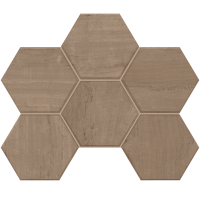 Мозаика Estima CW03 Classic Wood Rusty Beige Hexagon Mosaic 25x28,5 см