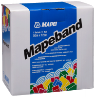 Прорезиненная гидроизоляционная лента с щелочестойкой тканью Mapei Mapeband 50 м