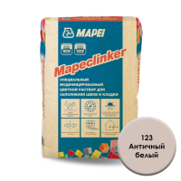 Специальный модифицированный цветной раствор Mapei Мапеклинкер / Mapeclinker № 123 Античный белый 25 кг