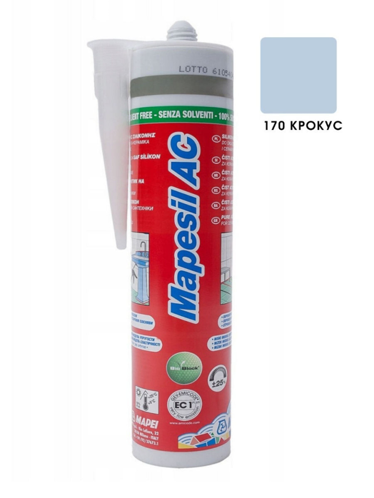 Силиконовый герметик Mapei Мапесил АС / Mapesil AC № 170 Крокус