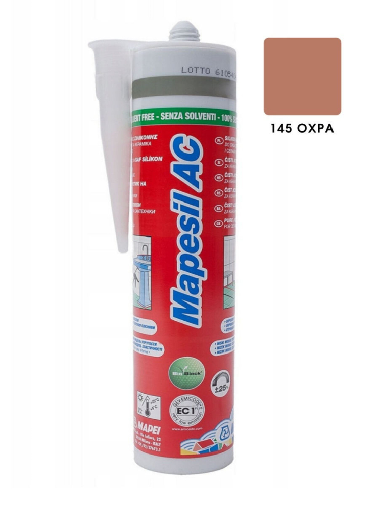 Силиконовый герметик Mapei Мапесил АС / Mapesil AC № 145 Охра