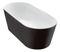 Ванна акриловая отдельностоящая BelBagno BB71-1700-NERO-W0 170х80 см