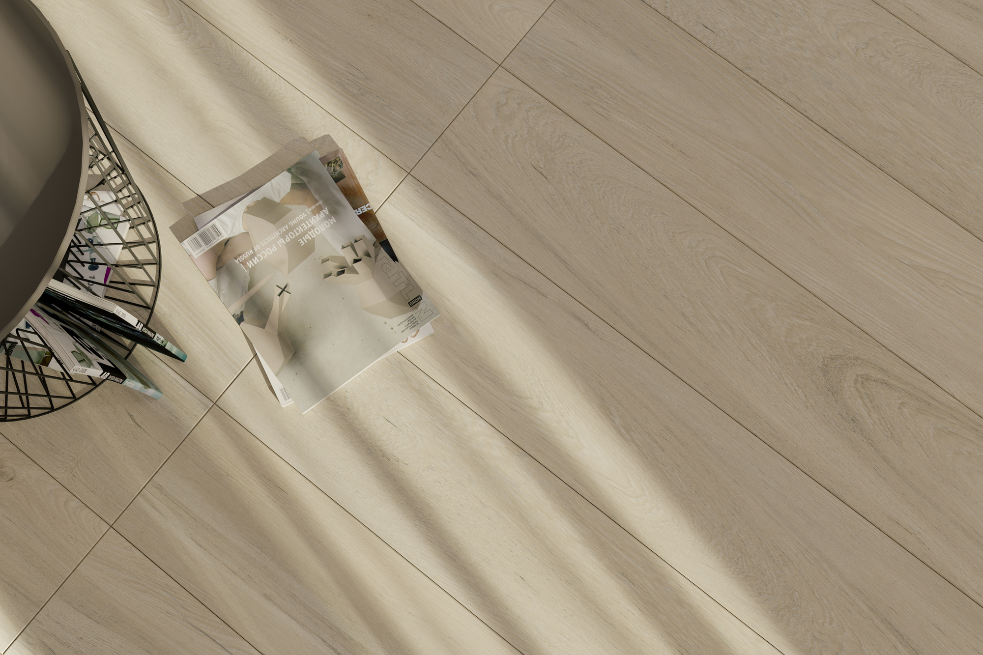 Керамогранит Ennface Wood Oakland Greige Matt Relieff 20x120 см