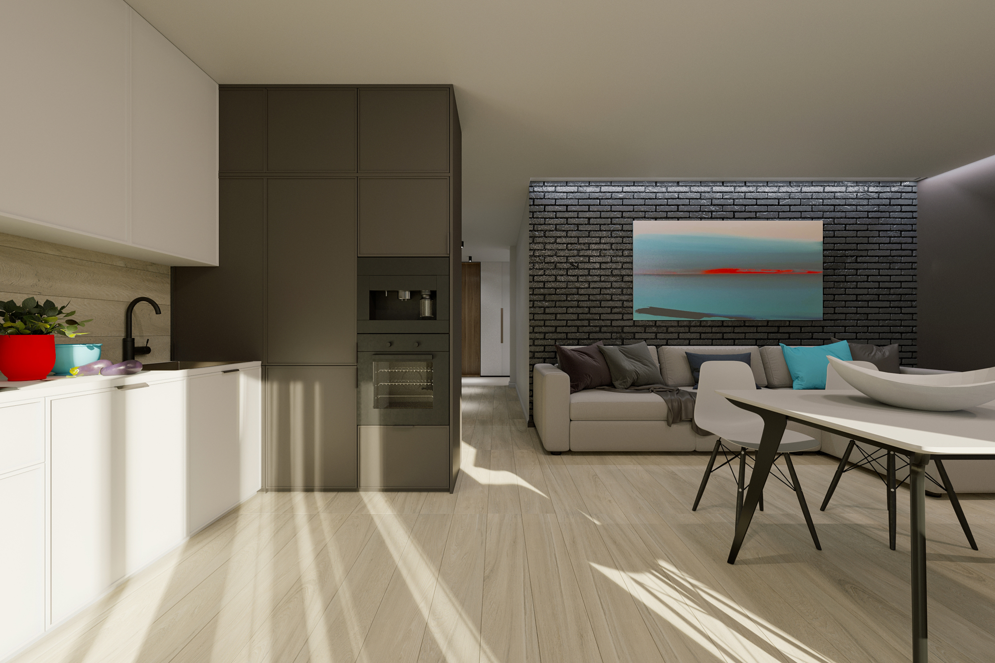 Керамогранит Ennface Wood Oakland Greige Matt Relieff 20x120 см