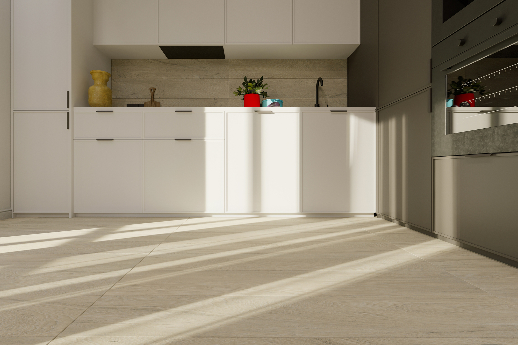 Керамогранит Ennface Wood Oakland Greige Matt Relieff 20x120 см