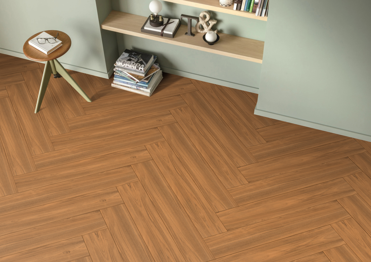 Фото Керамогранит Ennface Wood Crown Teak Matt 20x120 см крупным планом — купить в Краснодаре в салоне МАКСАНН