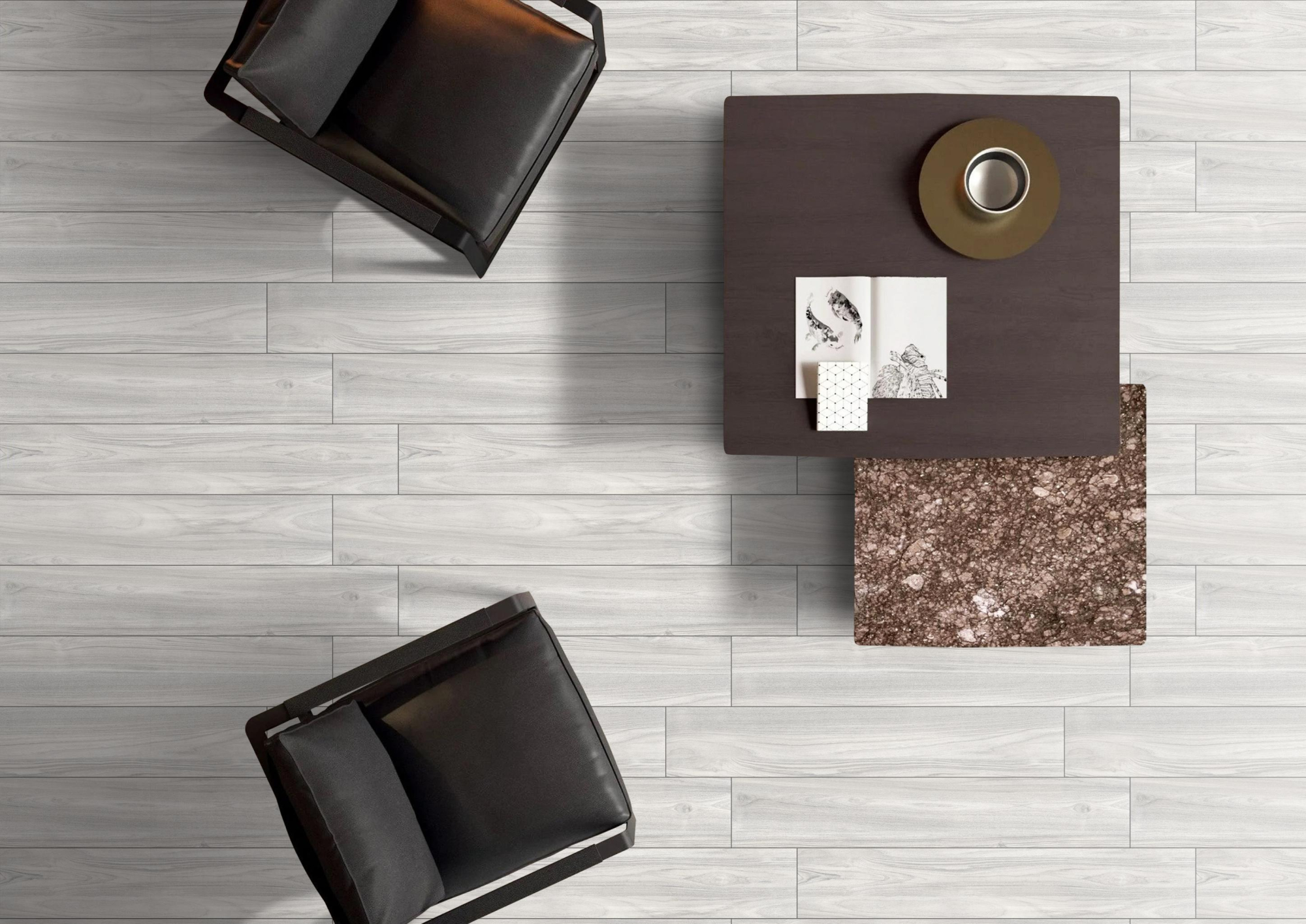 Керамогранит Ennface Wood Crown Ash Matt 20x120 см