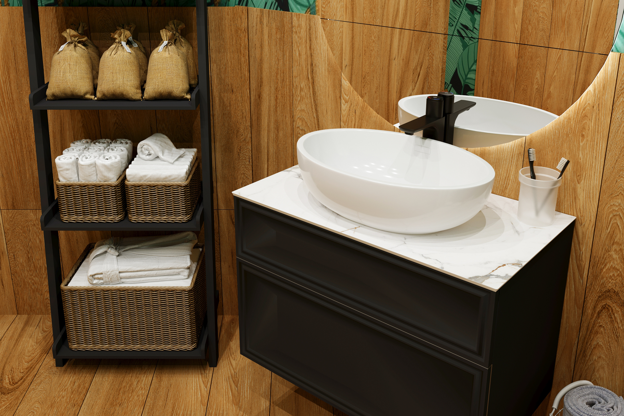 Керамогранит Ennface Wood Oakland Ginger 20x120 см