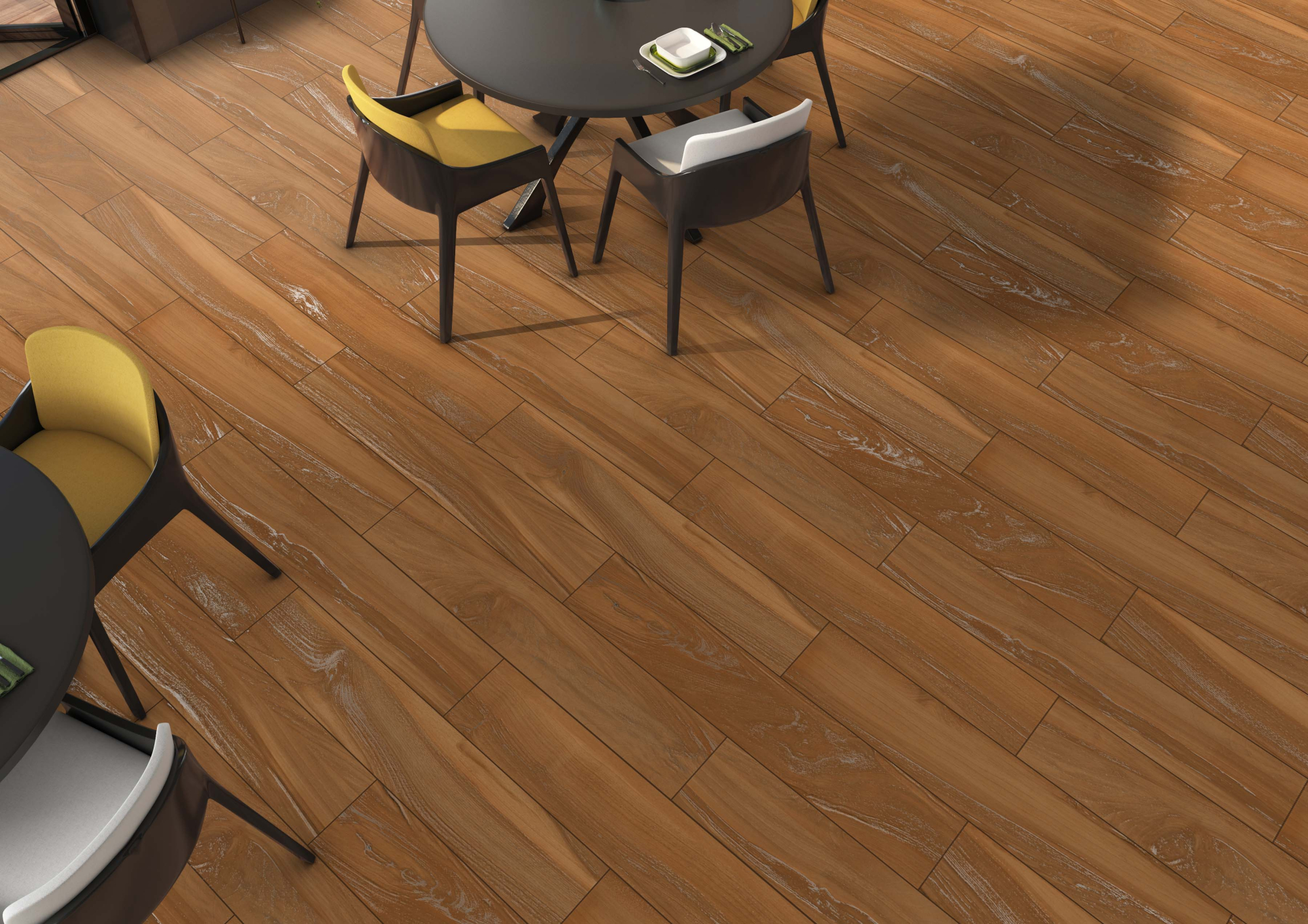 Керамогранит Ennface Wood Glacier Intense Carving 20x120 см