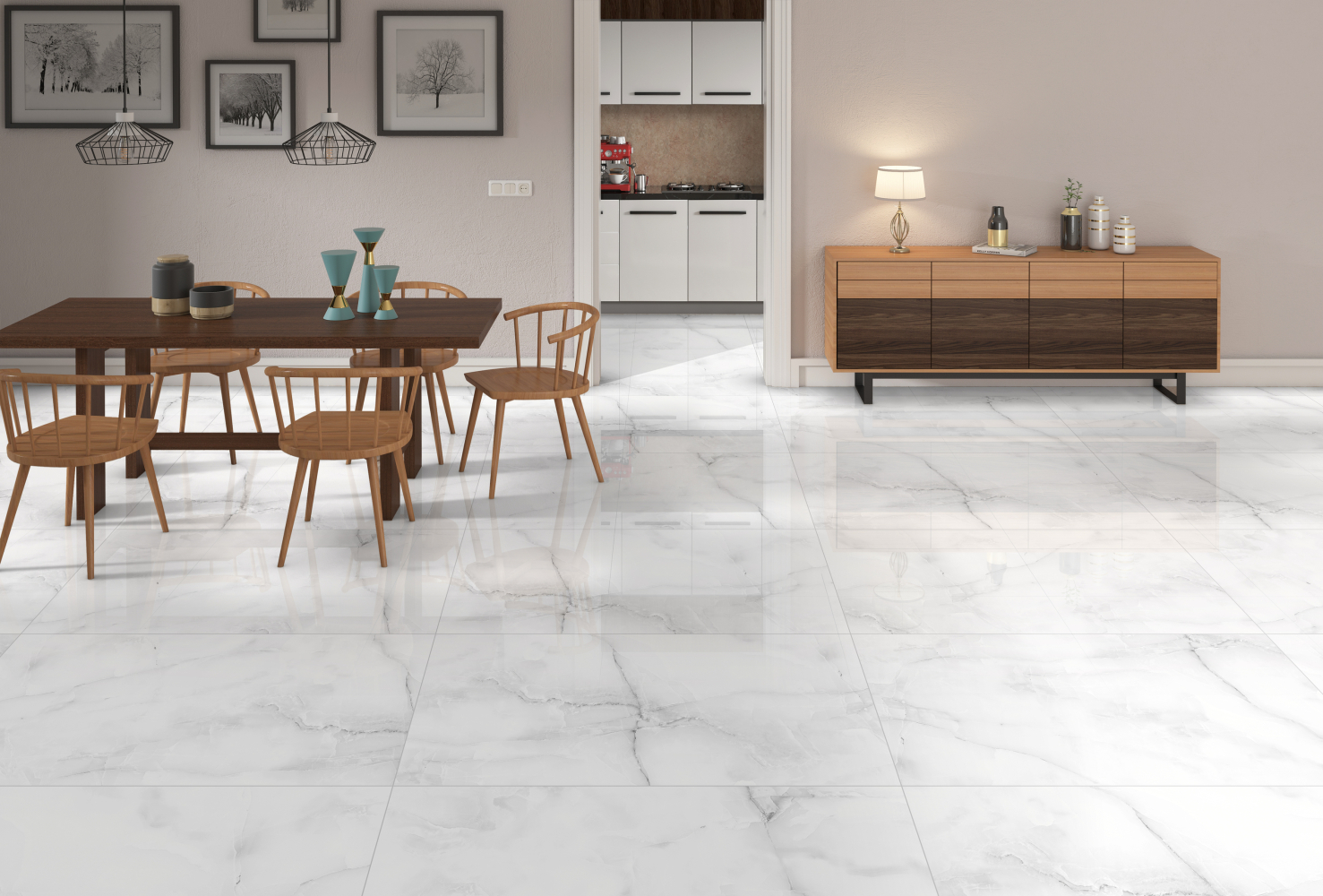 Фото Керамогранит Ennface Onix Afyon Ice Glossy 60x120 см крупным планом — купить в Краснодаре в салоне МАКСАНН