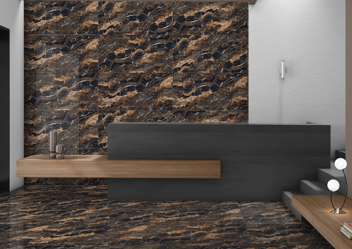 Фото Керамогранит Ennface Accent Isla Grande High Glossy 60x120 см крупным планом — купить в Краснодаре в салоне МАКСАНН