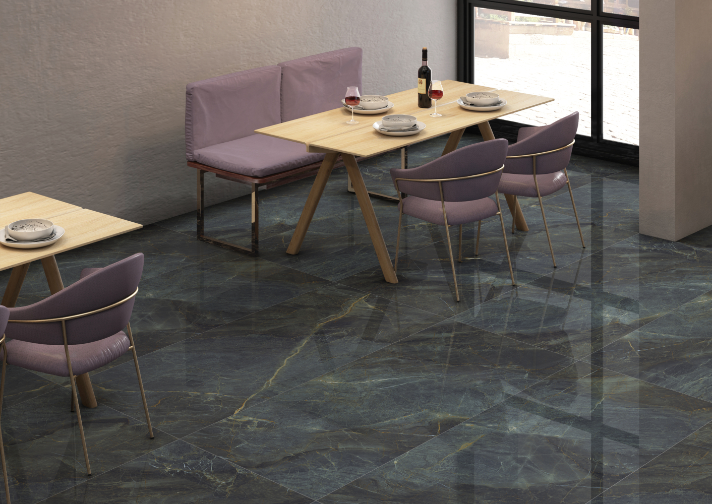 Фото Керамогранит Ennface Accent Fiordland High Glossy 60x120 см крупным планом — купить в Краснодаре в салоне МАКСАНН