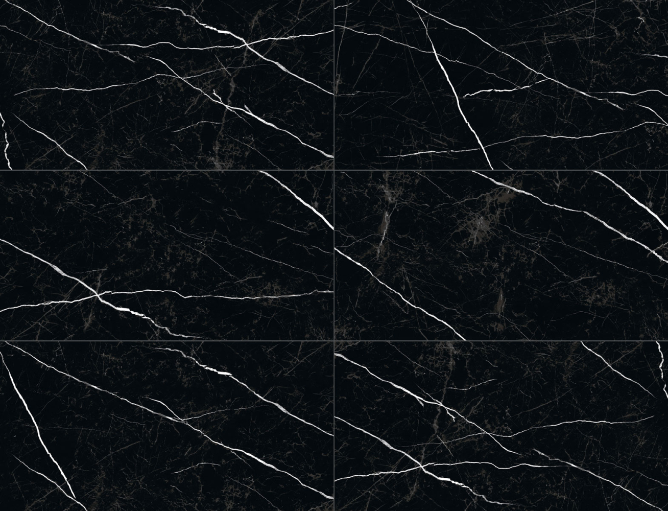 Фото Керамогранит Staro Palacio Nero Marquina High Gloss 60x120 см крупным планом — купить в Краснодаре в салоне МАКСАНН