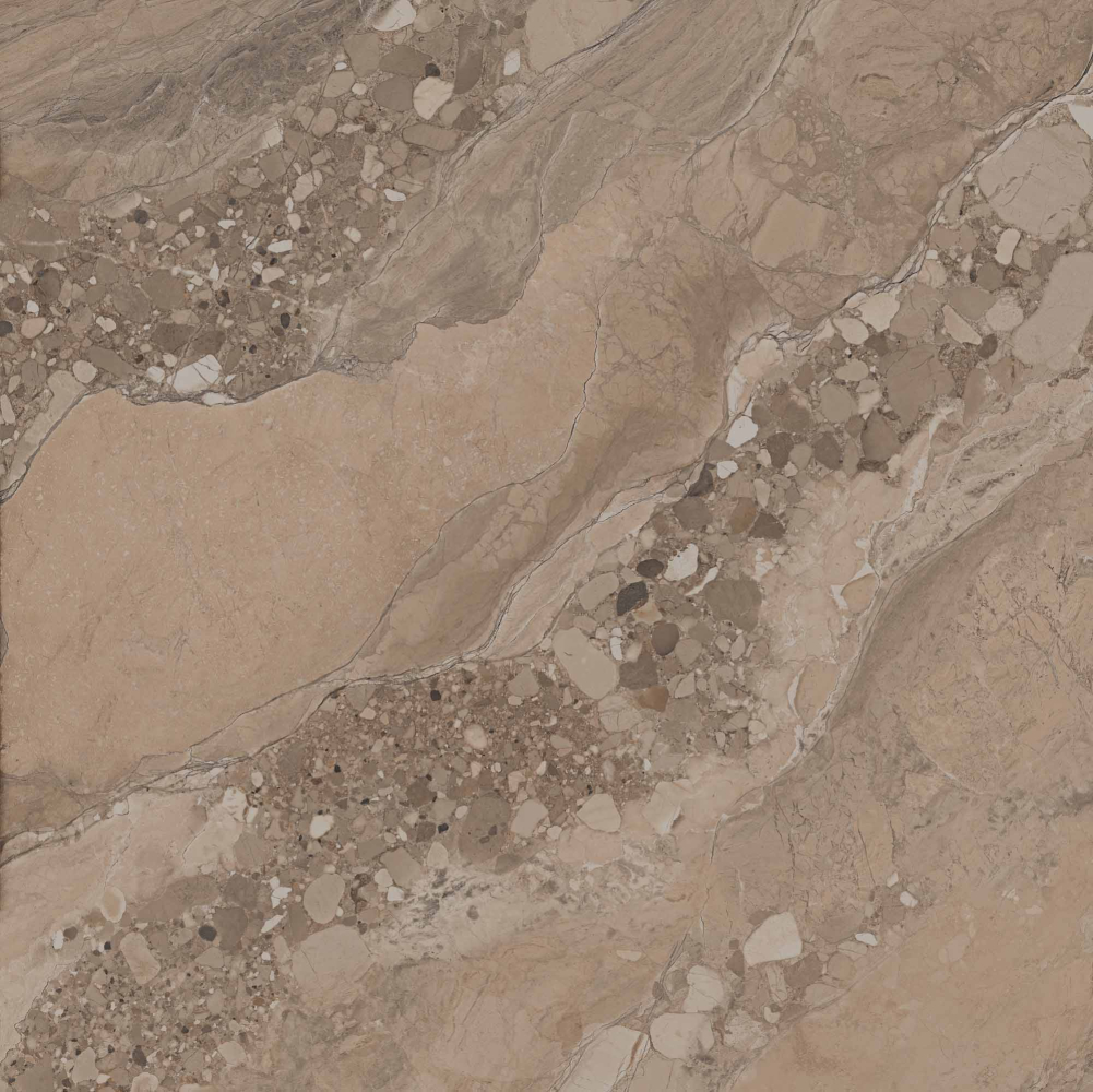 Фото Керамогранит Ametis by Estima OM03 Oceanmist Brown 80x80 см крупным планом — купить в Краснодаре в салоне МАКСАНН