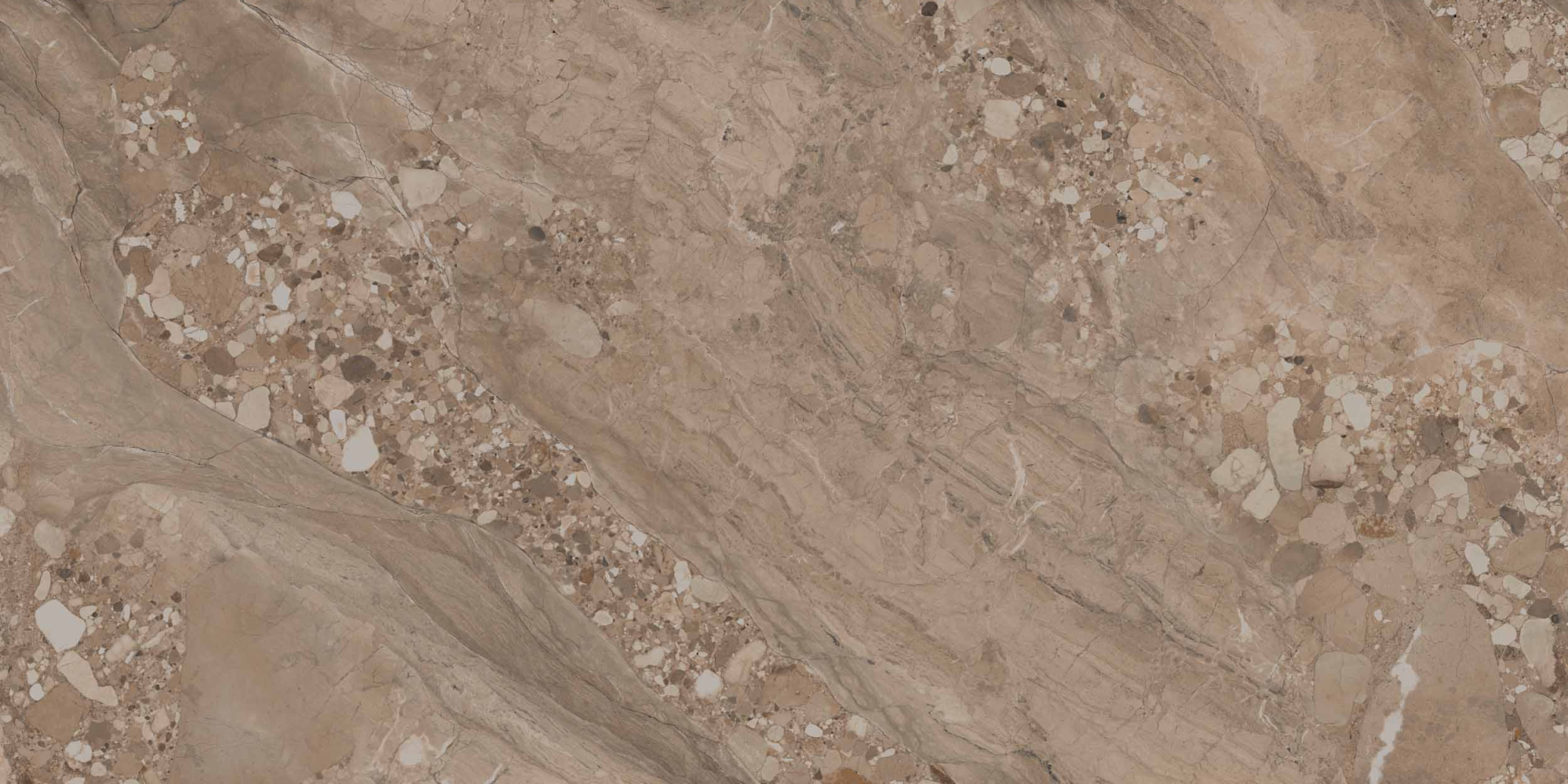 Фото Керамогранит Ametis by Estima OM03 Oceanmist Brown 80x160 см крупным планом — купить в Краснодаре в салоне МАКСАНН