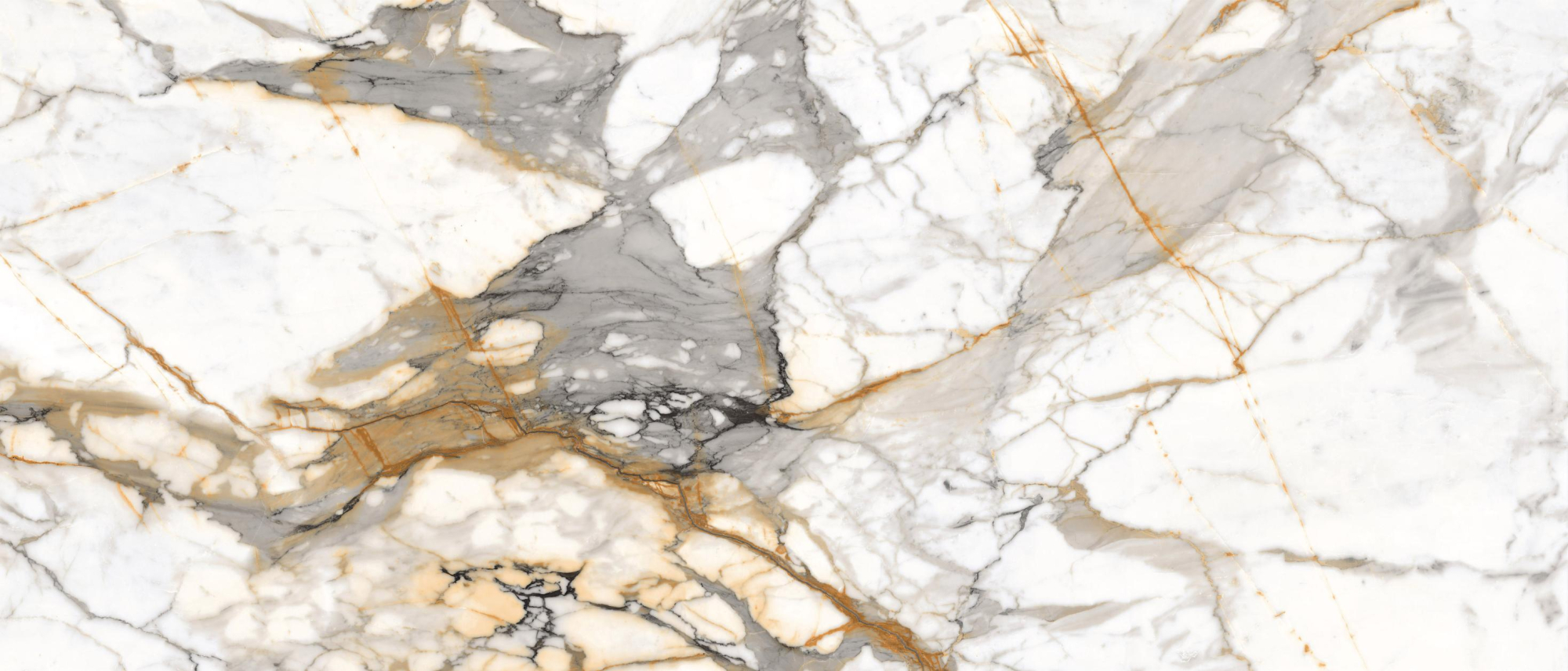 Фото Керамогранит Ennface Large Calacatta Oro Full Lappato 120х280 см крупным планом — купить в Краснодаре в салоне МАКСАНН