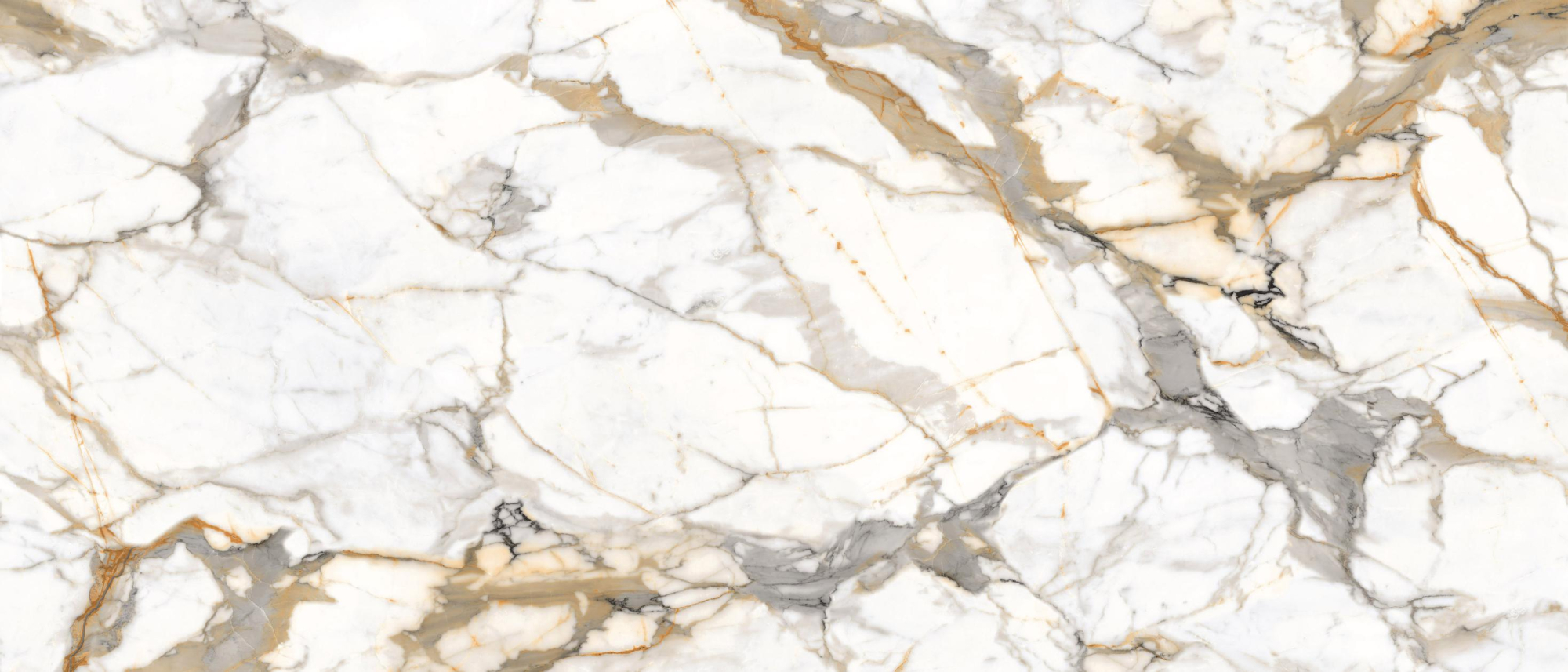 Фото Керамогранит Ennface Large Calacatta Oro Full Lappato 120х280 см крупным планом — купить в Краснодаре в салоне МАКСАНН