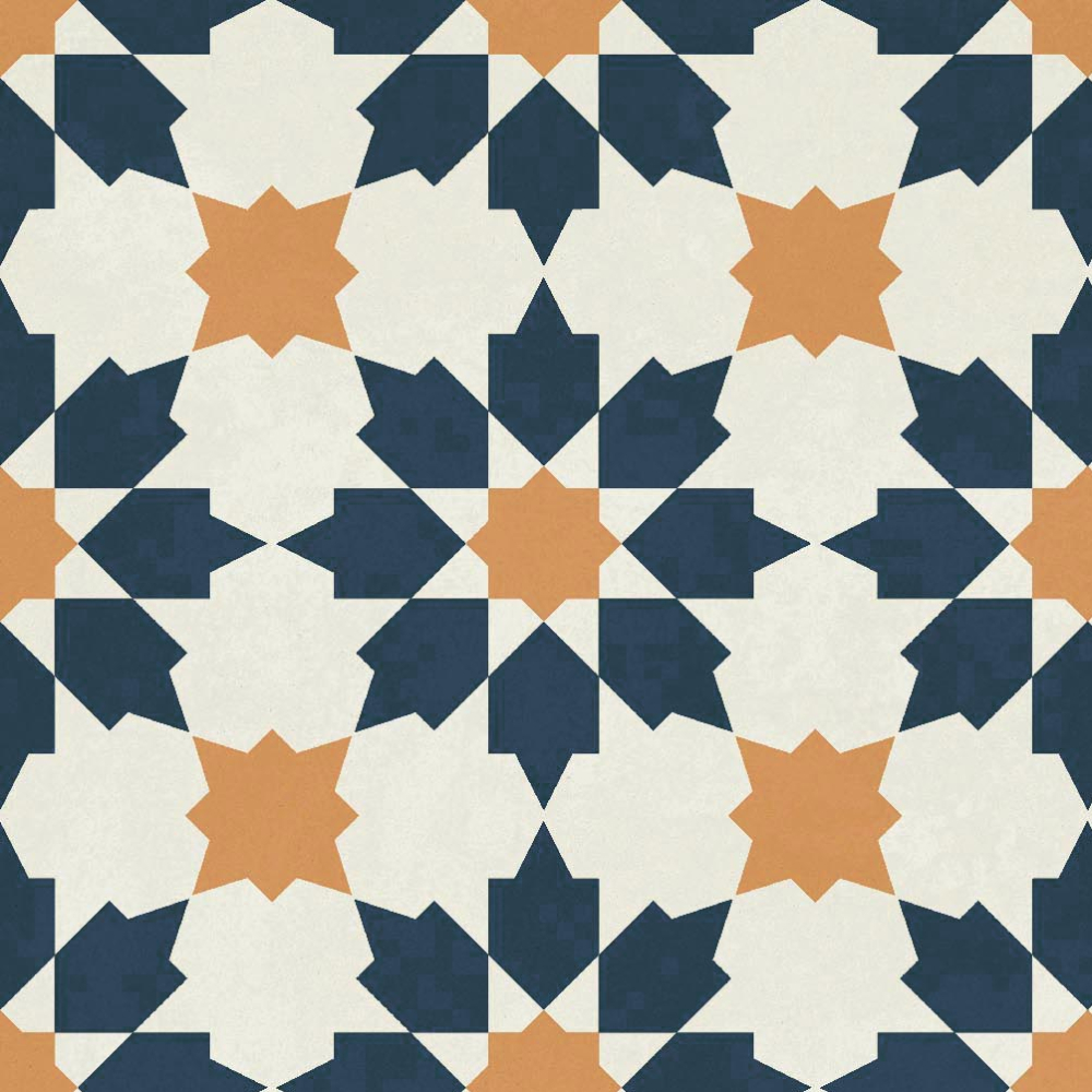 Керамогранит Ennface Pattern Maraya Blue Matt 20x20 см