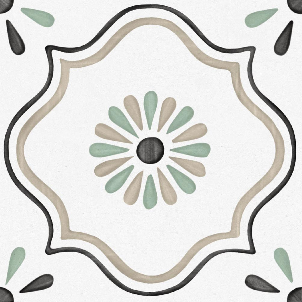 Керамогранит Ennface Pattern Ponza Flower Matt 20x20 см