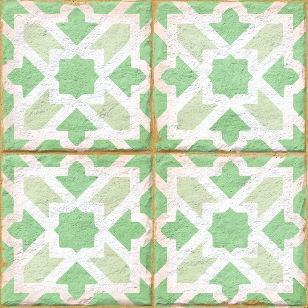 Керамогранит Ennface Pattern Morocco Mint Matt 20x20 см