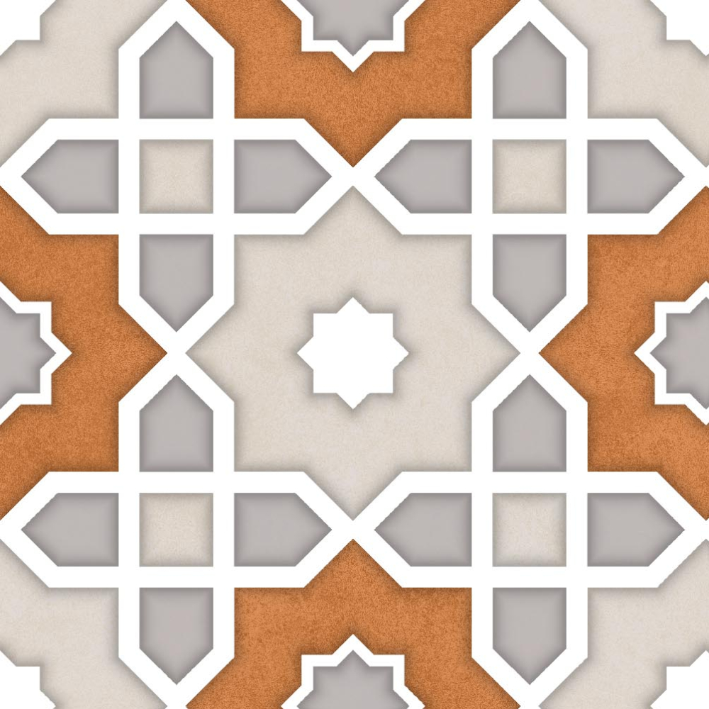 Керамогранит Ennface Pattern Tantora Beige Matt 20x20 см