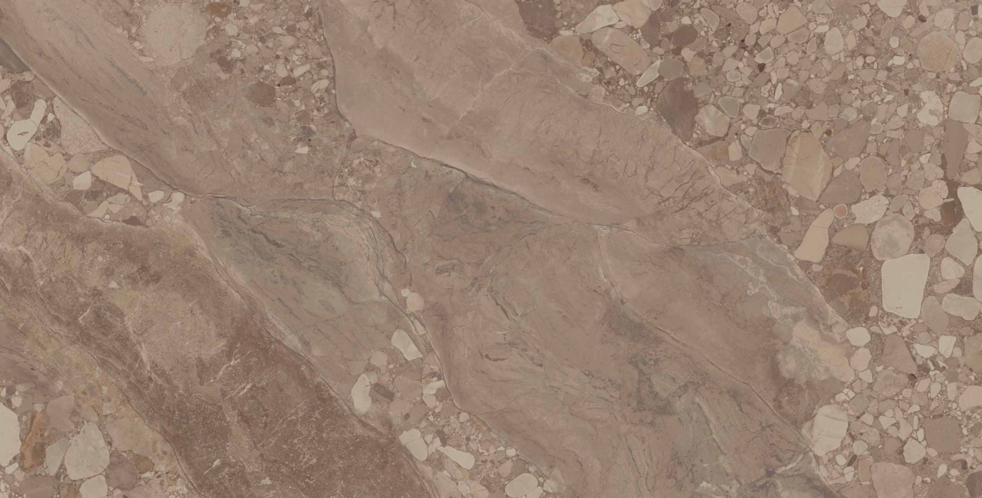 Фото Керамогранит Ametis by Estima OM03 Oceanmist Brown Lux 60x120 см крупным планом — купить в Краснодаре в салоне МАКСАНН