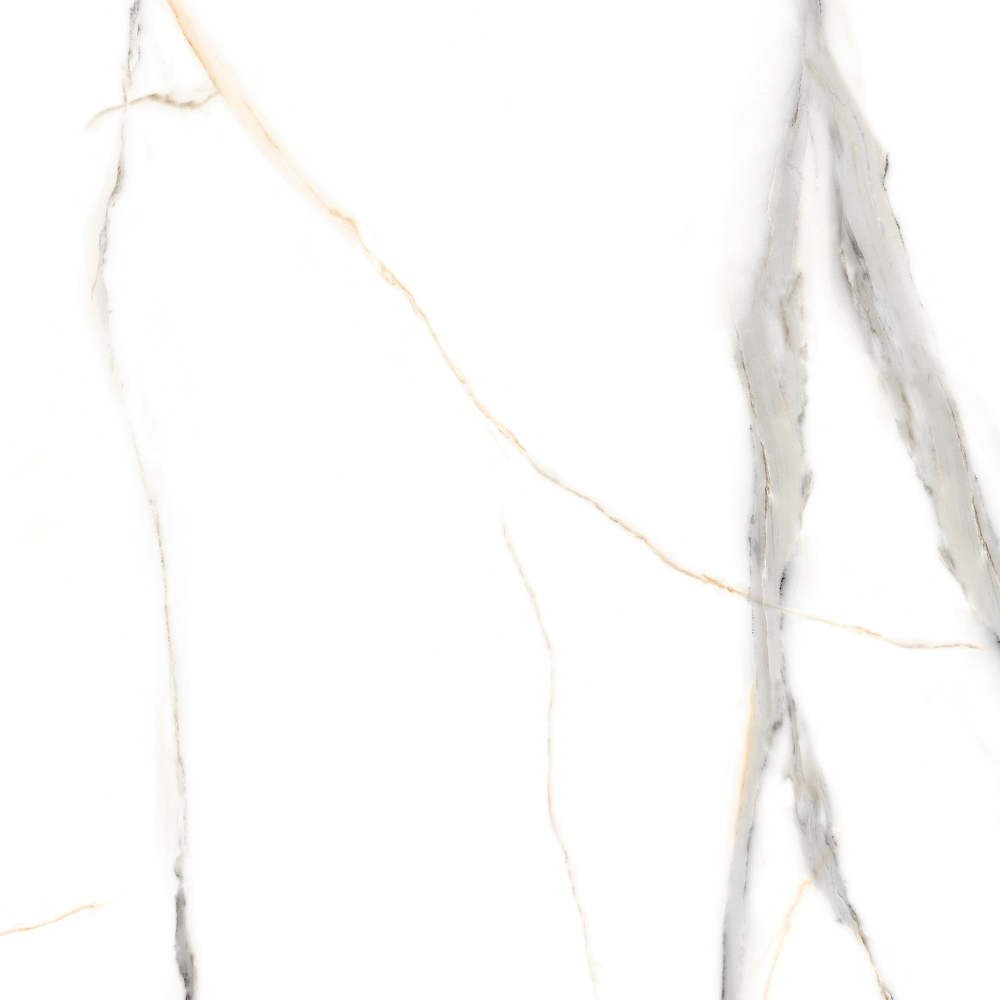 Фото Керамогранит Eternal Statuario Rock Glossy 60x60 см крупным планом — купить в Краснодаре в салоне МАКСАНН