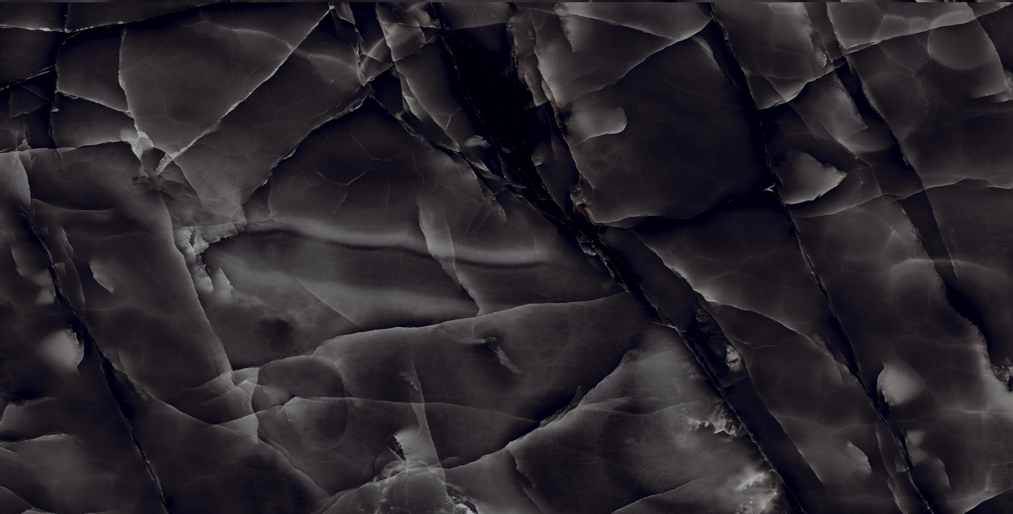 Фото Керамогранит Arcadia Ceramica High Gloss Onyx Black 60х120 см крупным планом — купить в Краснодаре в салоне МАКСАНН