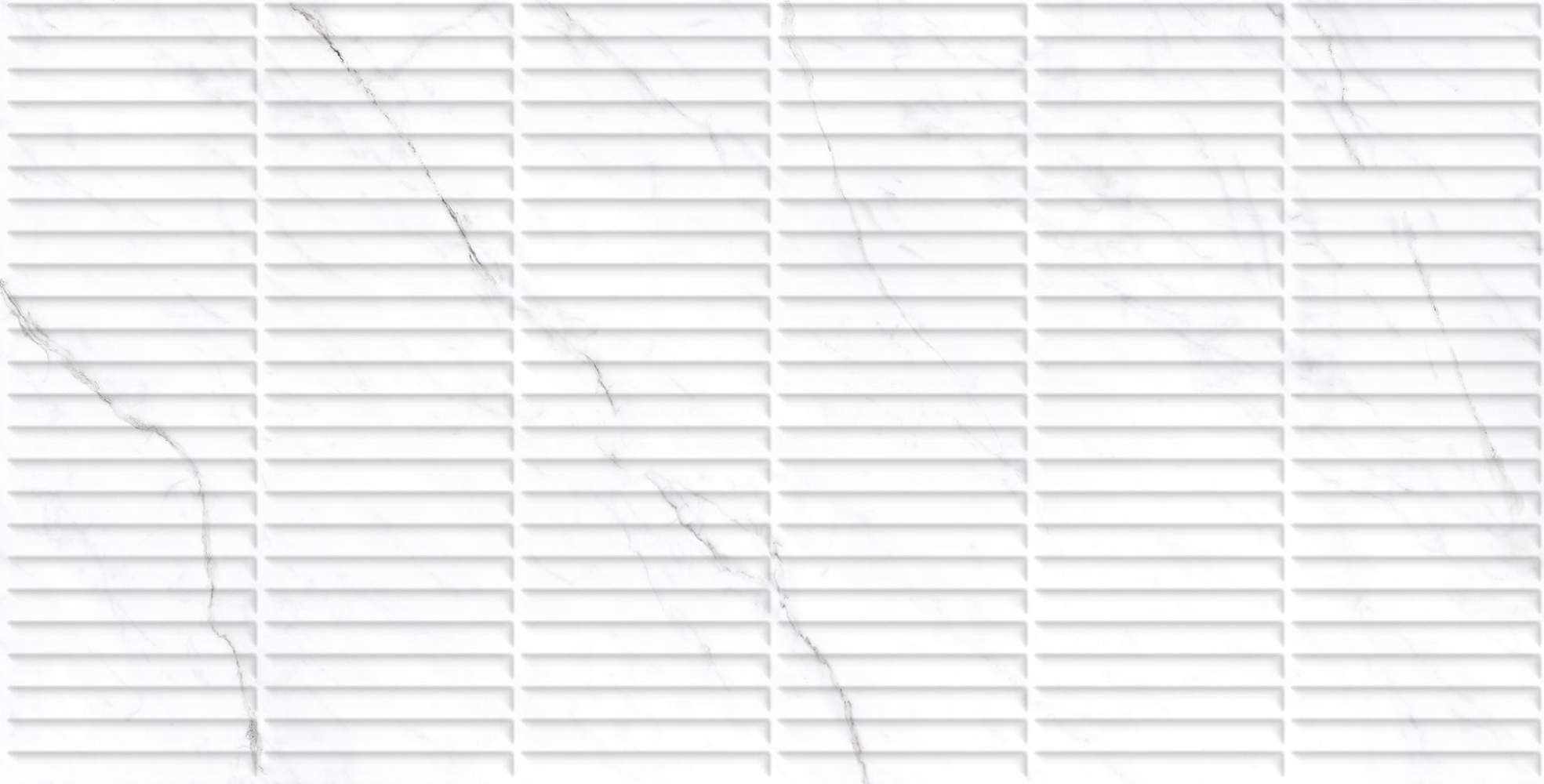Фото Керамогранит Creanza Carving Pro Punch Coralina White Decor 60х120 см крупным планом — купить в Краснодаре в салоне МАКСАНН