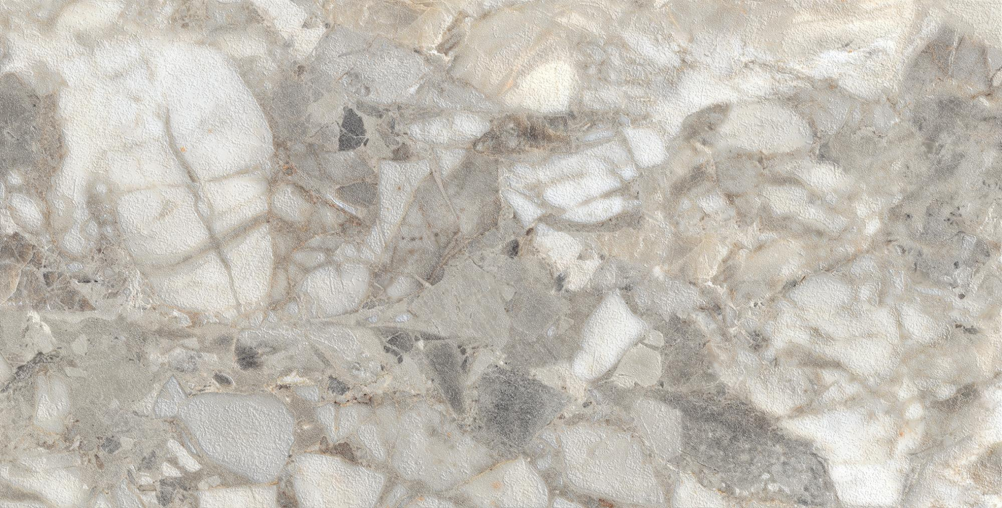 Фото Керамогранит Creanza Shape Glue Art Arogonite White 60х120 см крупным планом — купить в Краснодаре в салоне МАКСАНН