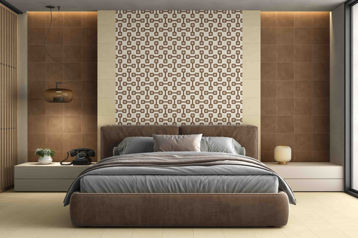 Фото Керамогранит Ennface Pattern Levels Cedar Matt 20x20 см крупным планом — купить в Краснодаре в салоне МАКСАНН