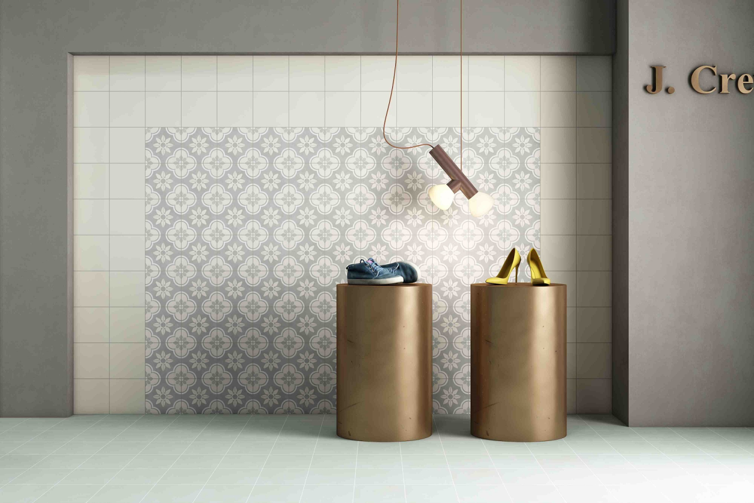 Фото Керамогранит Ennface Pattern Corsica Beige Matt 20x20 см крупным планом — купить в Краснодаре в салоне МАКСАНН