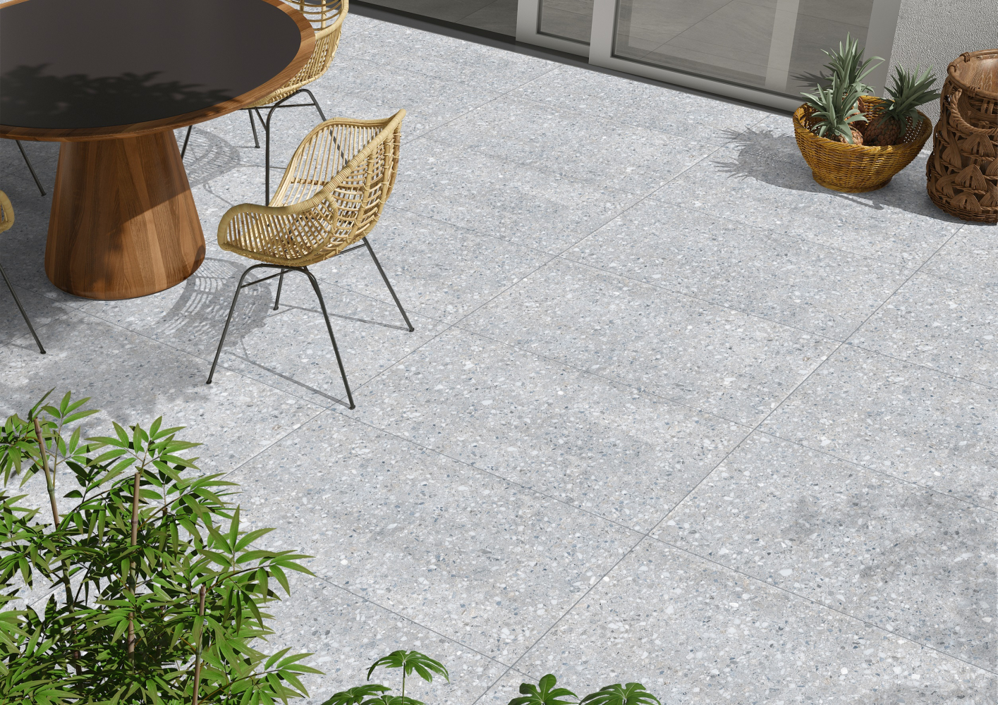 Фото Керамогранит Ennface Outdoor Chepo Grey Structured R11 60x120х2 см крупным планом — купить в Краснодаре в салоне МАКСАНН