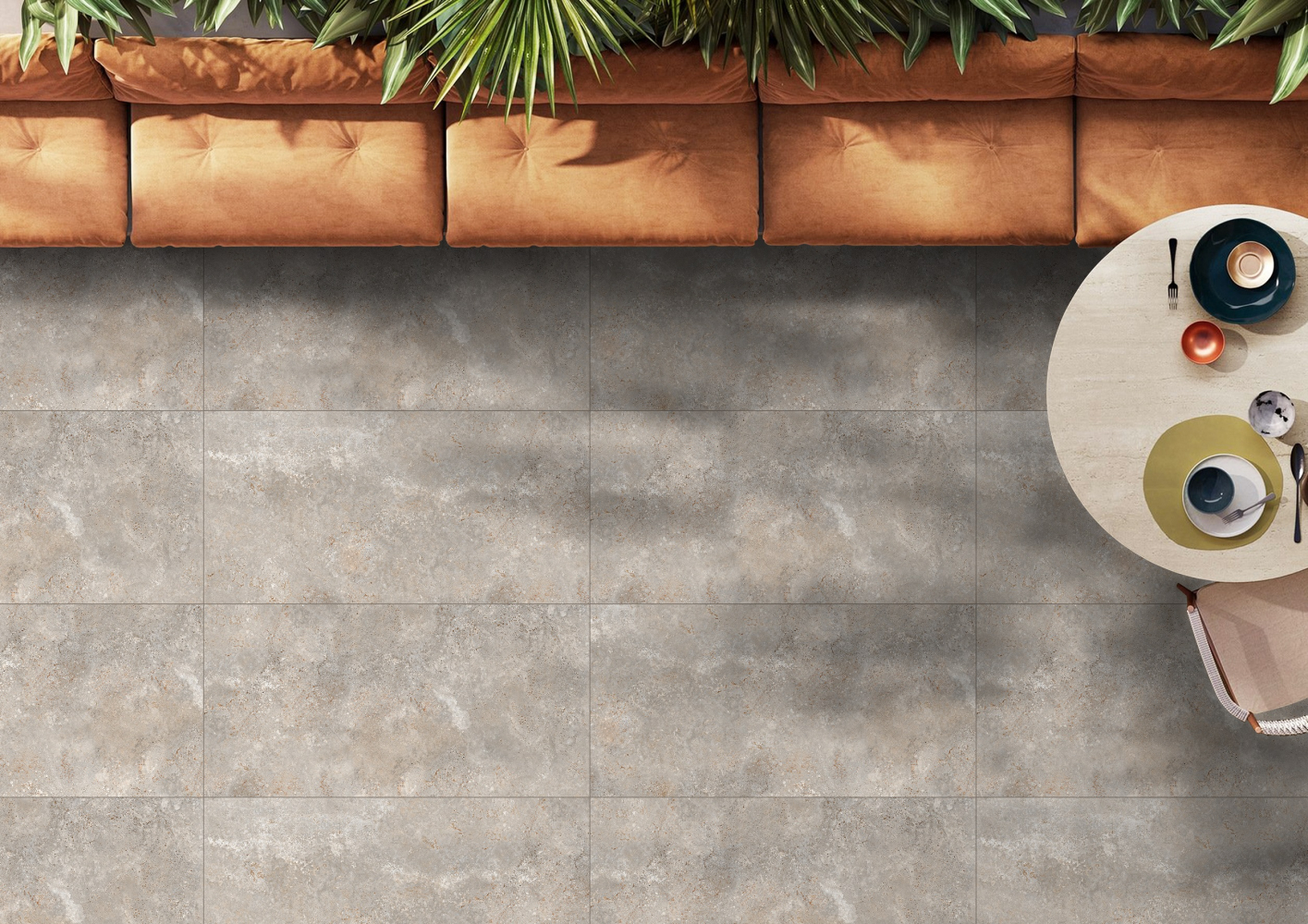 Фото Керамогранит Ennface Outdoor Blanche Choko Structured R11 60x120х2 см крупным планом — купить в Краснодаре в салоне МАКСАНН