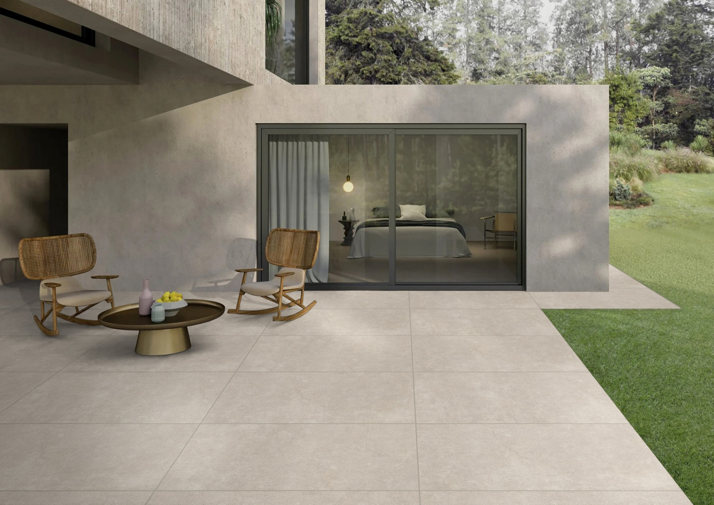 Фото Керамогранит Ennface Outdoor Urban Bianco Structured R11 60x120х2 см крупным планом — купить в Краснодаре в салоне МАКСАНН