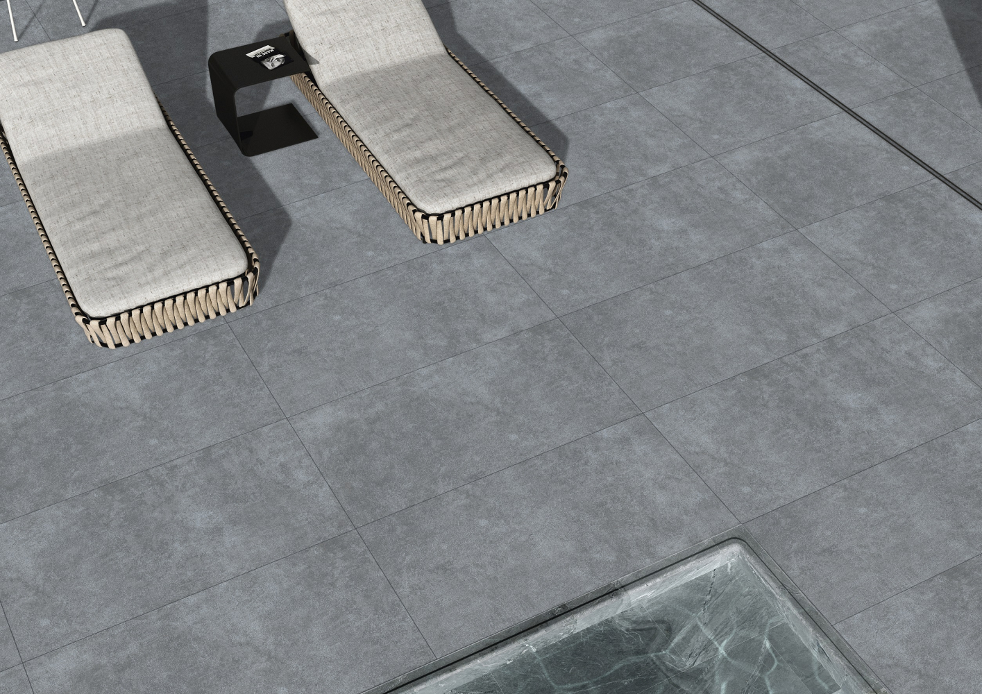 Фото Керамогранит Ennface Outdoor Urban Dark Structured R11 60x120х2 см крупным планом — купить в Краснодаре в салоне МАКСАНН