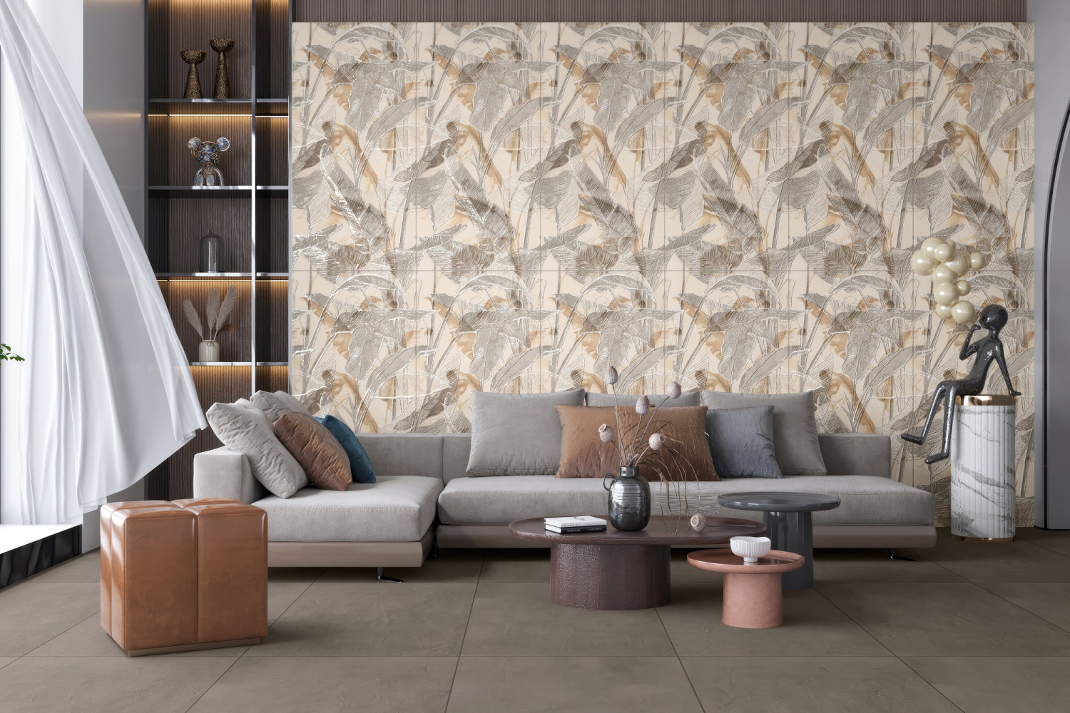 Фото Декор Ennface Floristry Martinique Glu 60x120 см крупным планом — купить в Краснодаре в салоне МАКСАНН