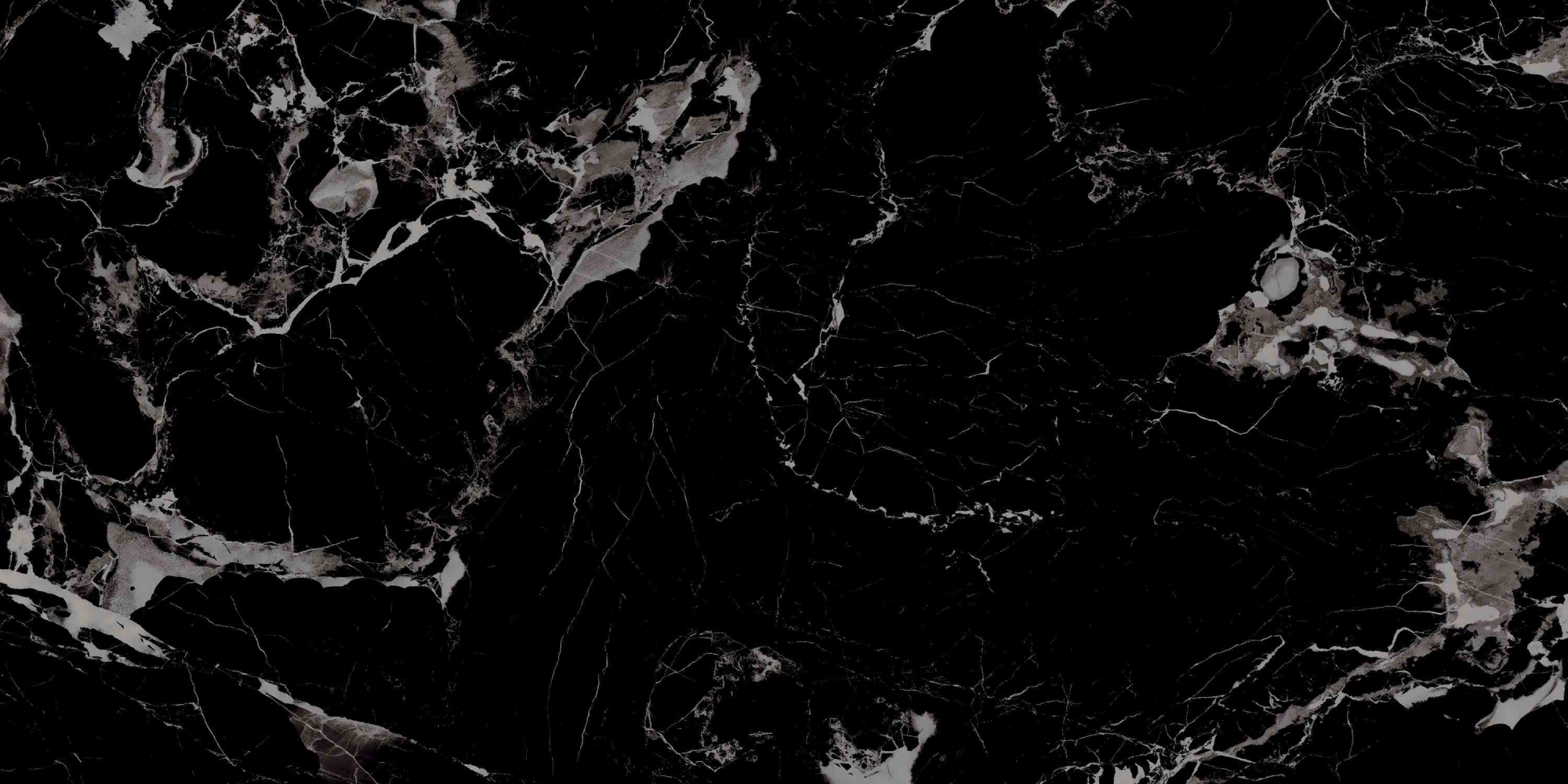 Фото Керамогранит Ennface Marble Portoro Black High Glossy 60x120 см крупным планом — купить в Краснодаре в салоне МАКСАНН