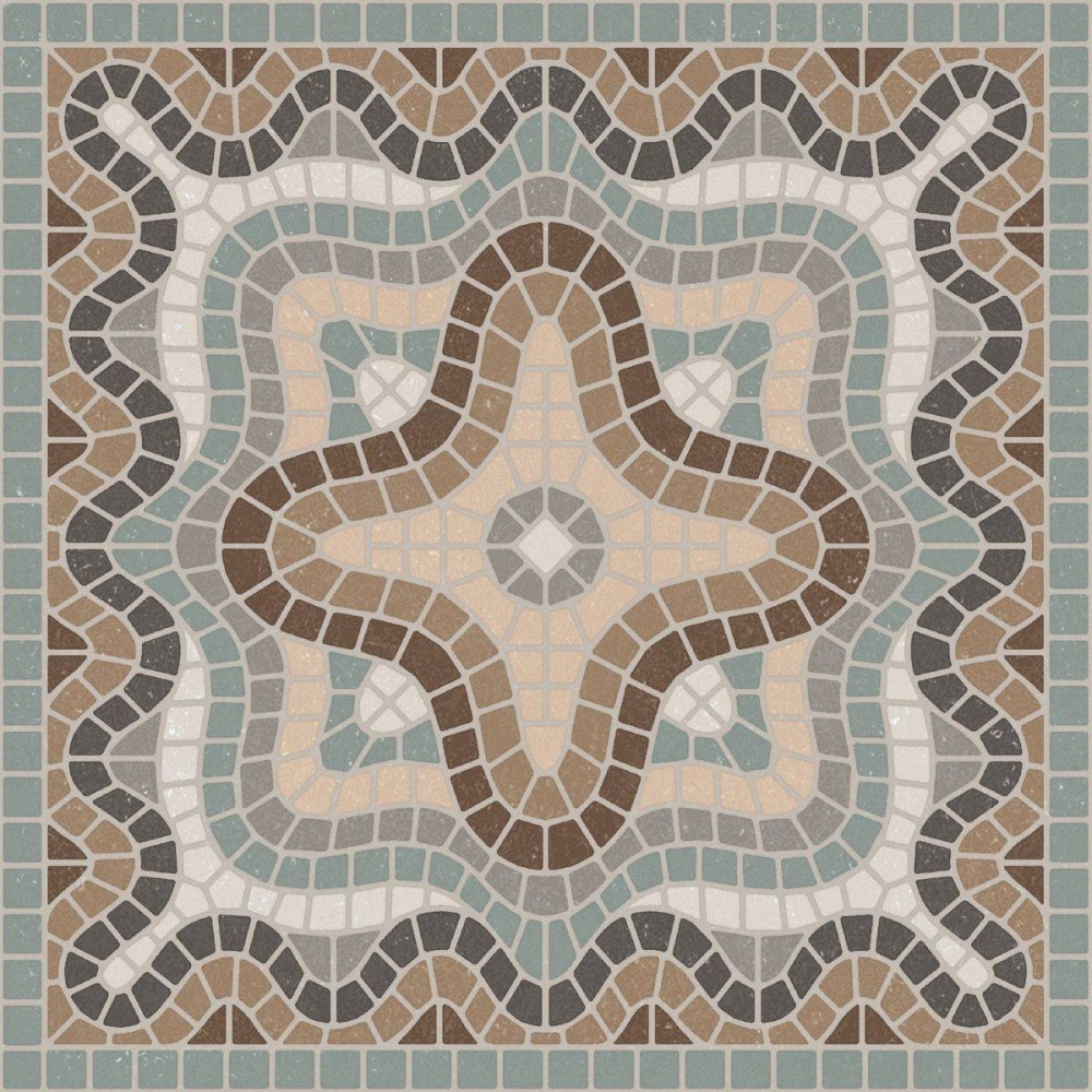 Декор Motto Ceramic Monotone Gravel Decor Matt (Mix 12шт) 20x20 см