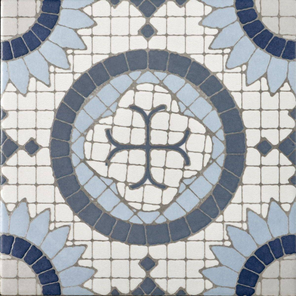 Декор Motto Ceramic Monotone Denim Decor Matt (Mix 15шт) 20x20 см