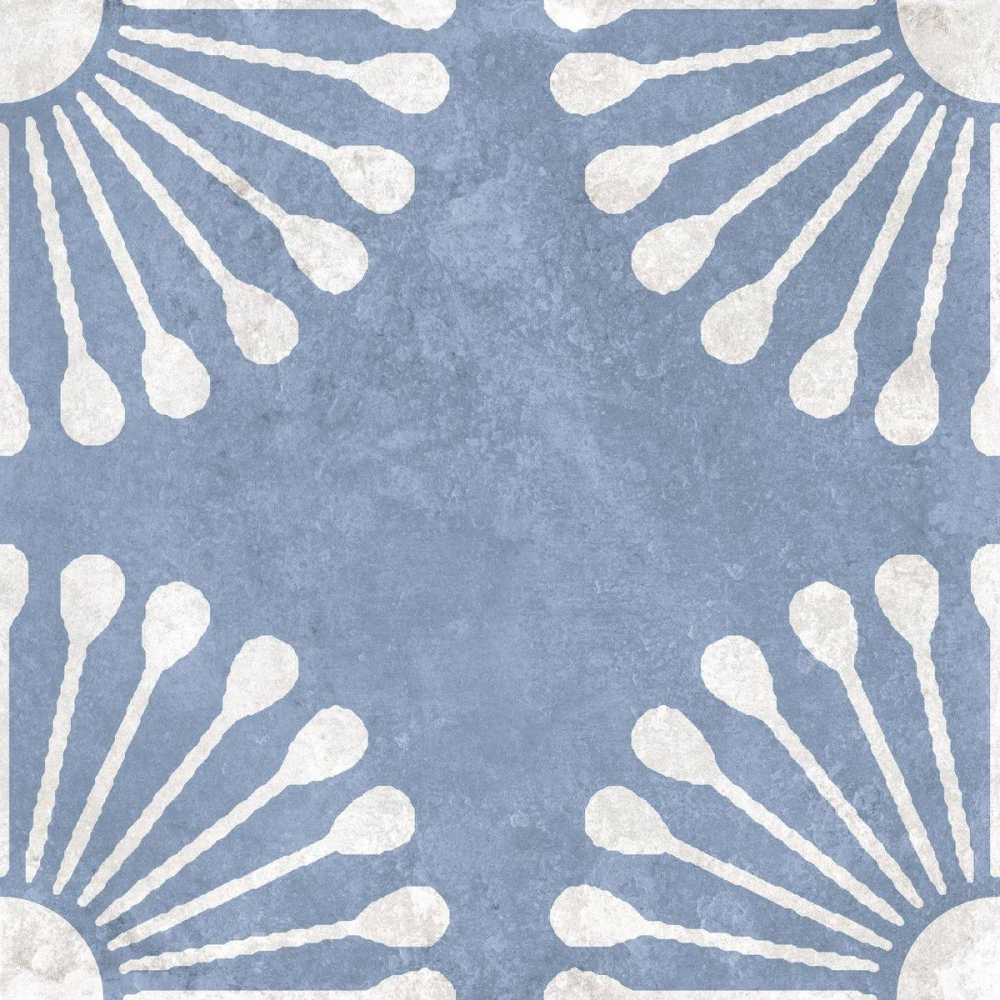 Декор Motto Ceramic Palmas Blue Decor 1 20x20 см