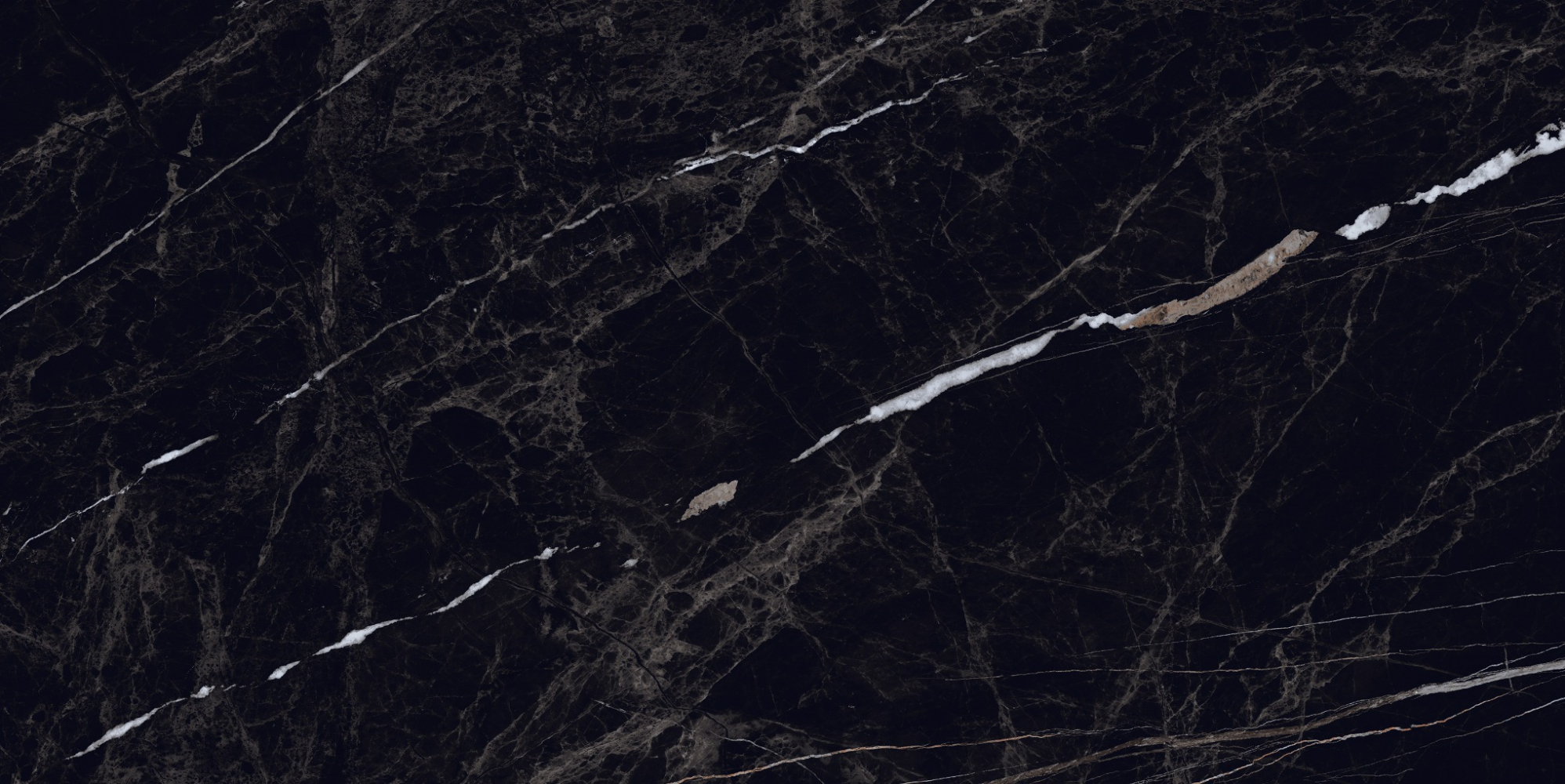 Фото Керамогранит Neodom Luxury Nero Rock Polished 60x120 см крупным планом — купить в Краснодаре в салоне МАКСАНН