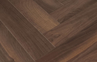 HDF Ламинат 10 мм Английская ёлка Floor Fort Walnut Tree Елочка 10/33 4V Орех Стенфорд HC 606х101 мм