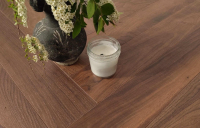HDF Ламинат 10 мм Английская ёлка Floor Fort Walnut Tree Елочка 10/33 4V Орех Стенфорд HC 606х101 мм