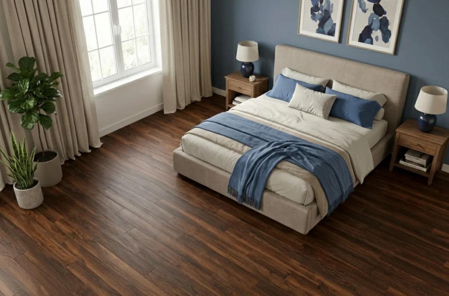 HDF Ламинат 10 мм Floor Fort Walnut Tree 10/33 4V Орех Стенфорд 1220х130 мм